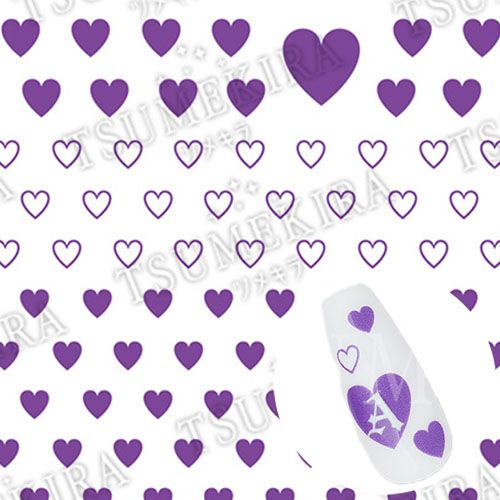 【es】カラーハート PURPLE(紫)【お取り寄せ】【ゆうパケット】