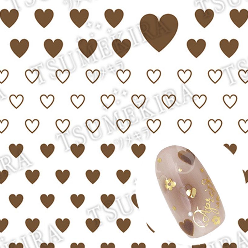 【es】カラーハート BROWN(茶色)【お取り寄せ】【ゆうパケット】