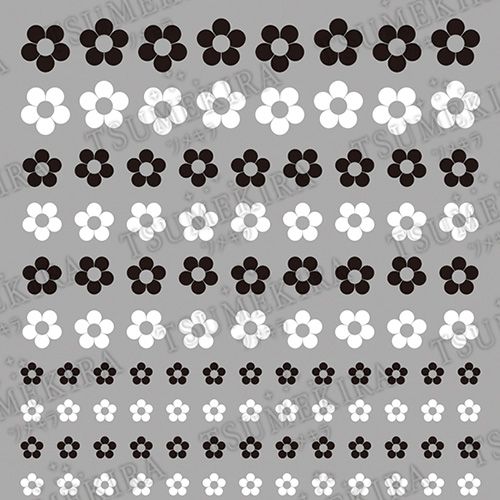 【es/神宮麻実プロデュース11】ラウンドフラワー モノトーン【ゆうパケット】