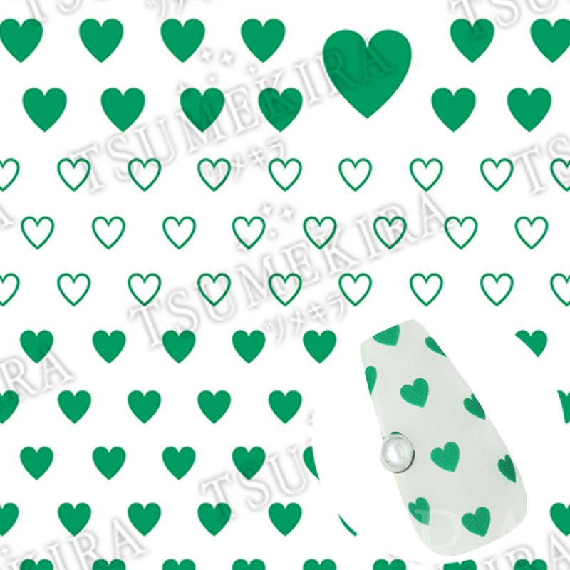 【es】MEGU NAIL プロデュース MEGUハート GREEN【お取り寄せ】【ゆうパケット】