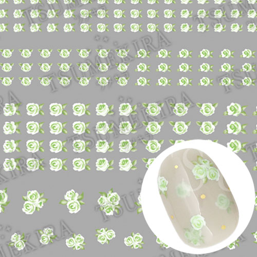 【es】小花 グリーン【お取り寄せ】【ゆうパケット】