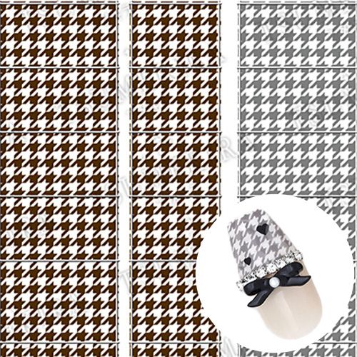 千鳥格子フレンチ ブラウン・グレー【お取り寄せ】【ゆうパケット】