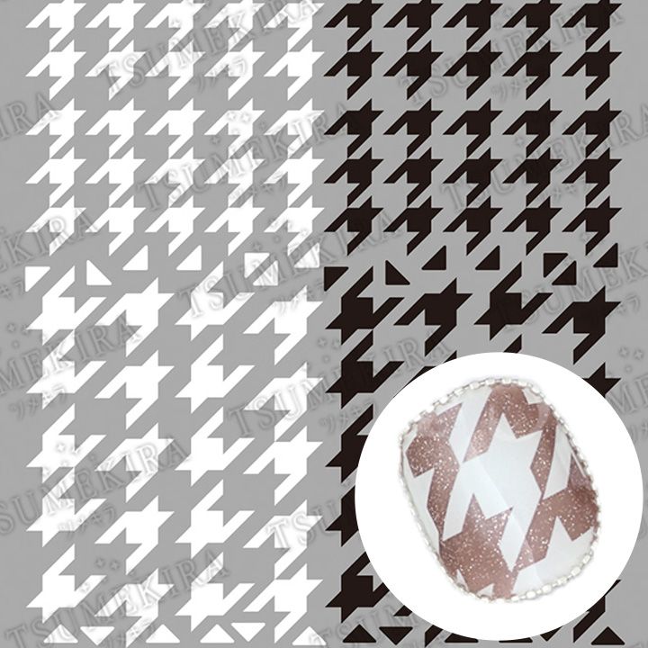 千鳥格子Grande ホワイト&ブラック【お取り寄せ】【ゆうパケット】