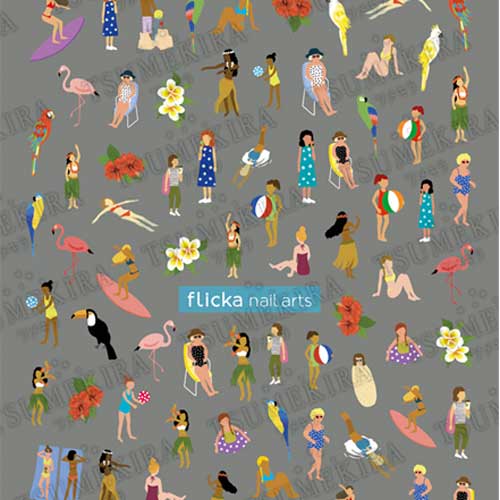 【flicka nail artsプロデュース14】seasons GIRLS Summer/シーズン ガールズ サマー【お取り寄せ】【ゆうパケット】