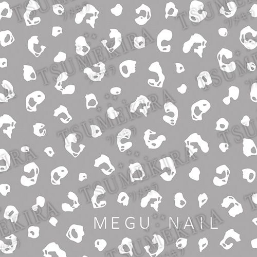 MEGU NAILプロデュース MEGUレオパード WHITE【ゆうパケット】