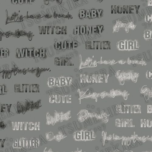 シースルーフォント【ゆうパケット】