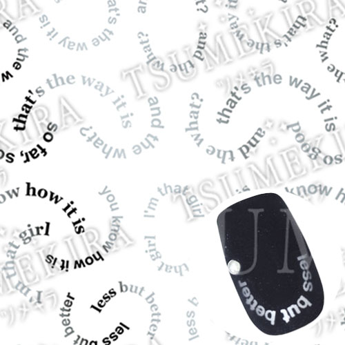 AKI HARASHIMAプロデュース Arc text silver(ジェル専用)【ゆうパケット】