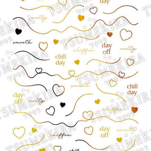 【いっちょこプロデュース】ウェーブラインハート(ジェル専用)【ゆうパケット】