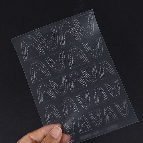 ステンシルステッカー TS-01 レースフレンチ【ゆうパケット】