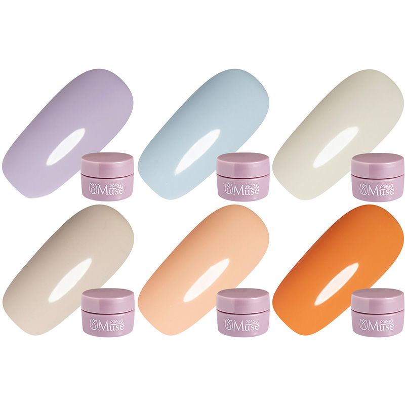 【リッチジェラートシリーズ】プリジェルミューズ3g×6色セット