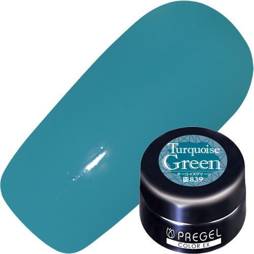 【ナチュラルストーンシリーズ】カラーEX3g 839 ターコイズグリーン【ゆうパケット】