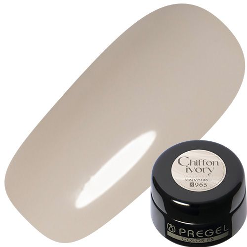 【シルクシフォンシリーズ】カラーEX3g 965シフォンアイボリー【ゆうパケット】