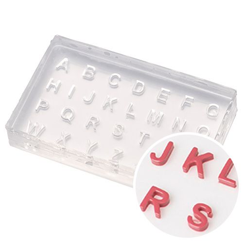 シリコンモールド アルファベット大文字【お取り寄せ】【ゆうパケット】