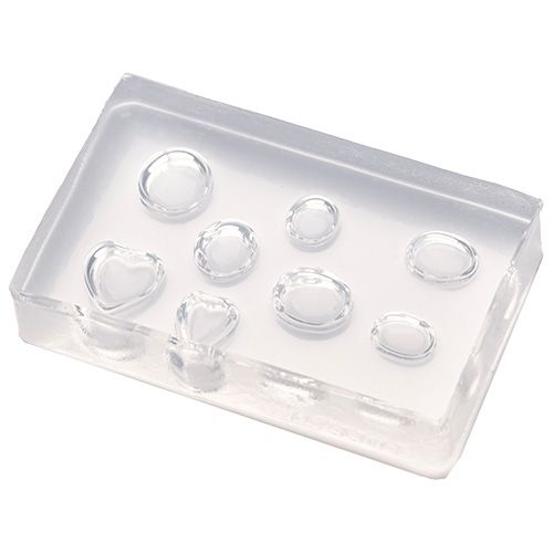 シリコンモールド 半球体&ハート【お取り寄せ】【ゆうパケット】