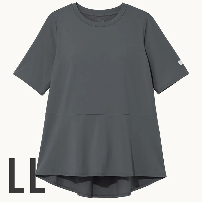 リファ バイタルテック ストレッチスムース ショートスリーブプルオーバー/WOMEN LLダークグレー【お取り寄せ】
