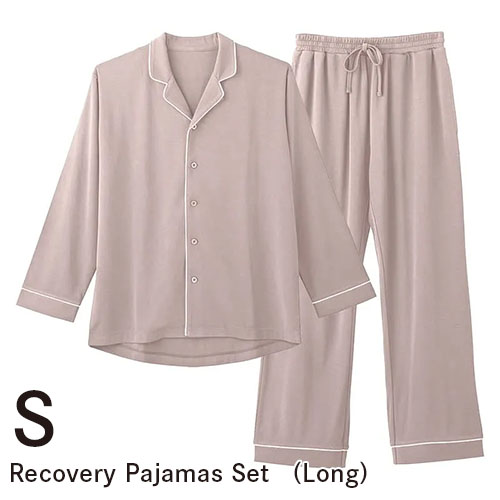 [欠品]ニューピース リカバリーパジャマ セット ロング S グレージュ【お取り寄せ】