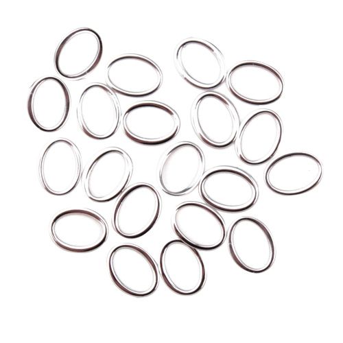 【Hanakoプロデュース】Kyashaオーバル シルバー 6mm 20個【お取り寄せ】【ゆうパケット】