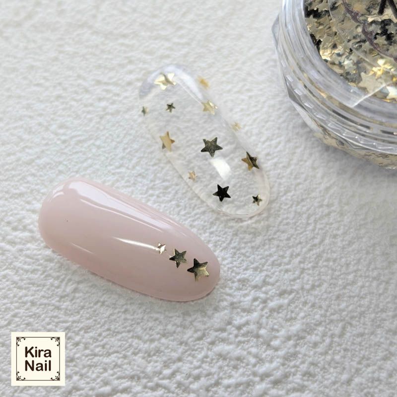 HOLOGRAM 星 3種ミックス ケース入 ゴールド【ゆうパケット】