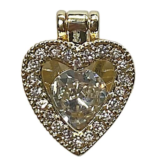 オープンロケット ストーンインハート ゴールド【ゆうパケット】