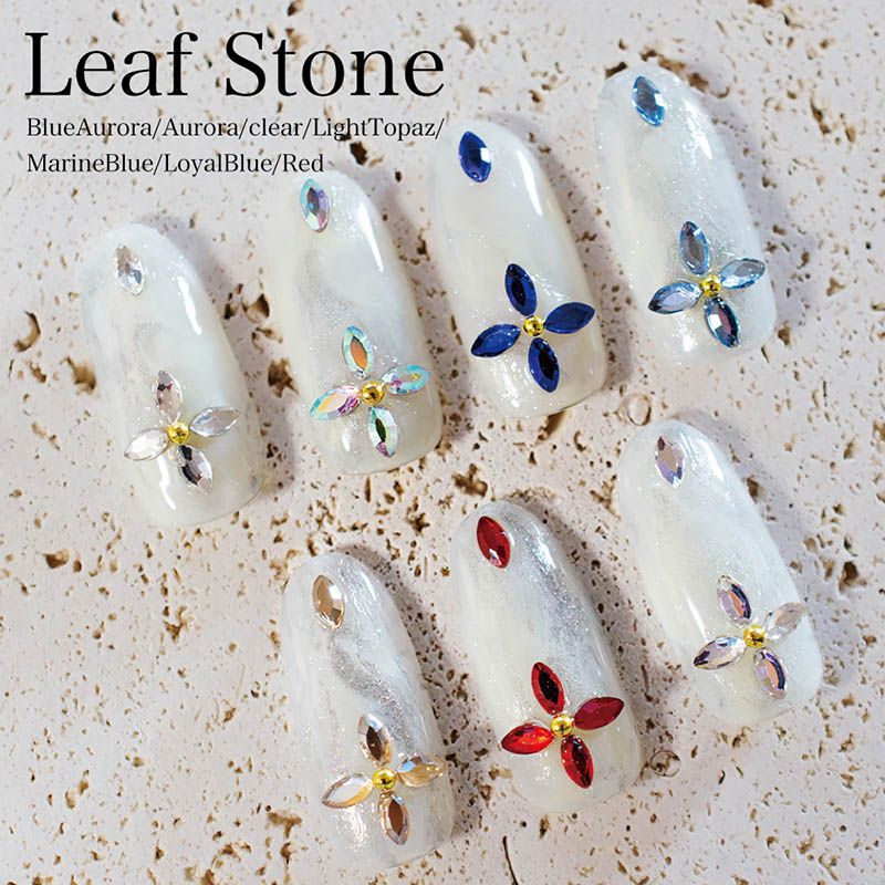 リーフストーン レッド 4mm 10個入【ゆうパケット】