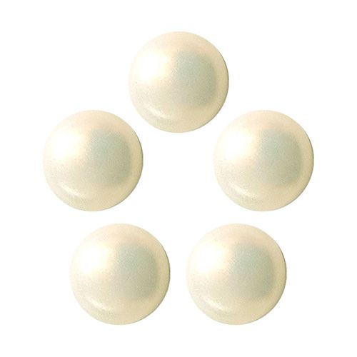 マットパール クォーターカット8mm(5個) オフホワイト【お取り寄せ】【ゆうパケット】