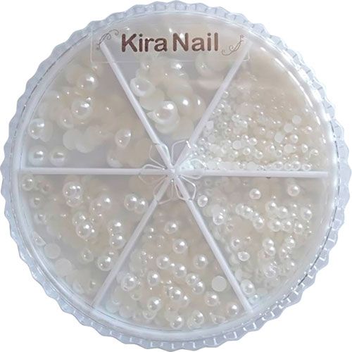 ♪パールセット ハーフラウンド(6サイズ) オフホワイト【ゆうパケット】