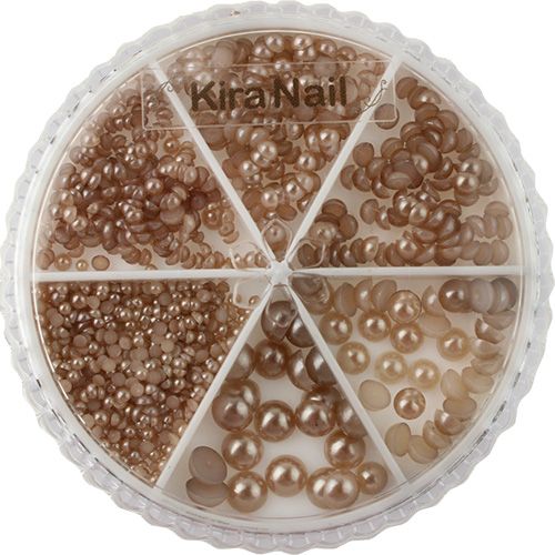 ♪パールセット ハーフラウンド(6サイズ) ホワイトゴールド【ゆうパケット】