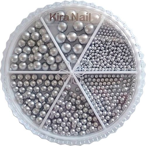 ♪パールセット ラウンド(6サイズ) シルバー【ゆうパケット】