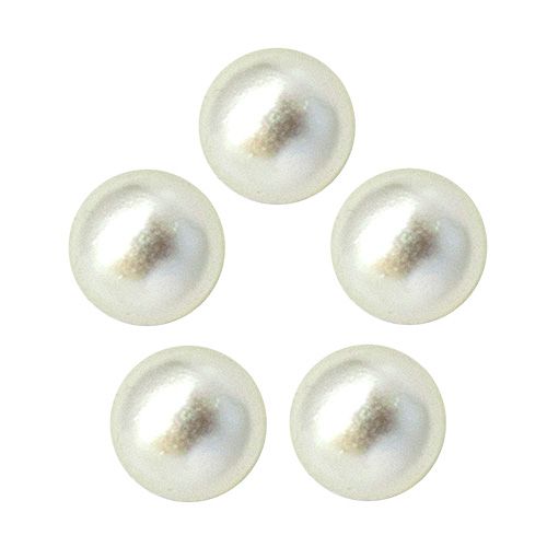 ♪つやパール クォーターカット6mm(10個) オフホワイト【お取り寄せ】【ゆうパケット】