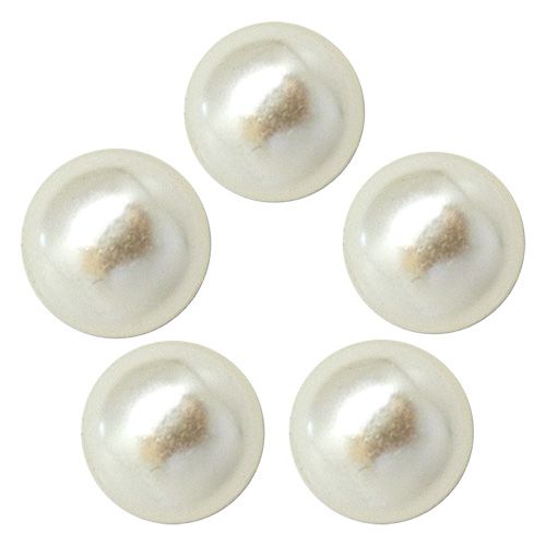 ♪つやパール クォーターカット8mm(10個) オフホワイト【ゆうパケット】