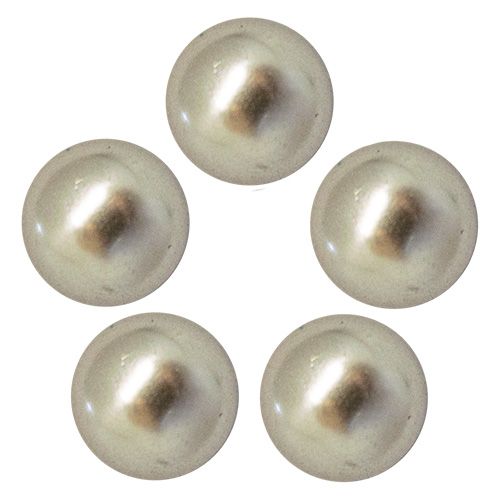 ♪つやパール クォーターカット8mm(10個) ホワイトゴールド【お取り寄せ】【ゆうパケット】