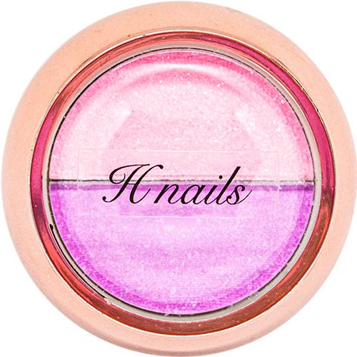 【Hanakoプロデュース】Uranus Twins Compact No.1 ピンクグリーン×パープル(チップ付き)【ゆうパケット】