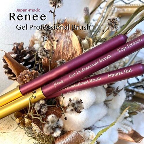 【Renee/埜藤理恵プロデュース】Gel Professional Brush Smartflat(キャップ付)【お取り寄せ】【ゆうパケット】