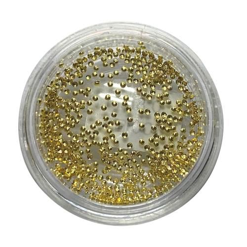 半球型くりぬきスタッズ 0.8mm ゴールド500個【ゆうパケット】