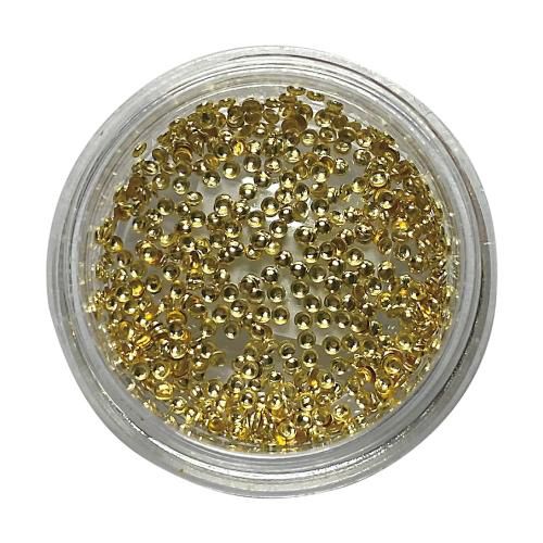 半球型くりぬきスタッズ 1.2mm ゴールド500個【お取り寄せ】【ゆうパケット】