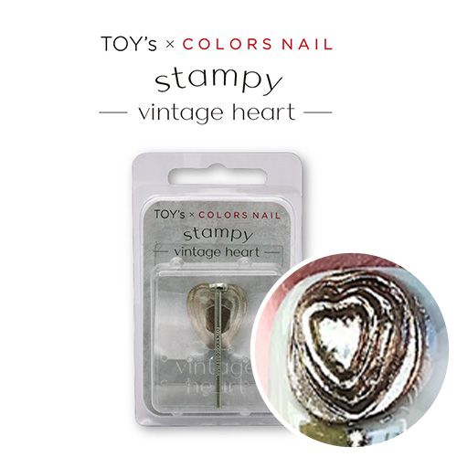 TOY's×COLORS NAIL スタンピー ビンテージハート【ゆうパケット】