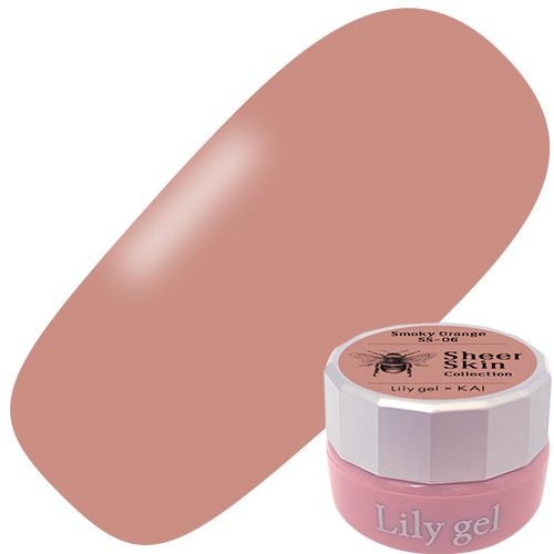 【KAI シアースキンコレクション】カラージェル3g #SS-06 スモーキーオレンジ【ゆうパケット】
