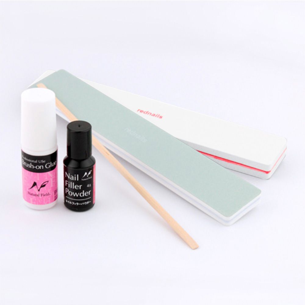 [もしもの時のリペアに]レッドネイルズ 爪割れ補修セット【ゆうパケット】