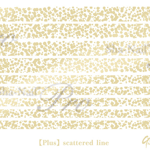 ■【plus/SACHIKO先生コラボ】+one line dashed-Gold-/プラスワンライン ダッシュド ゴールド【ネコポス】