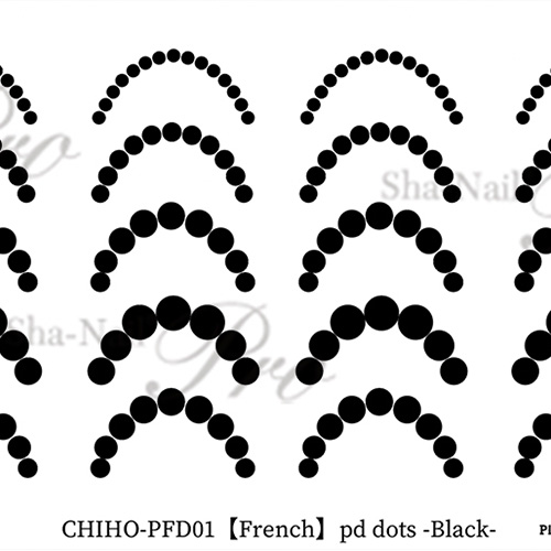 ■【French.S/CHiHO先生コラボ】pd dots Black/pdドット ブラック【お取り寄せ】【ネコポス】
