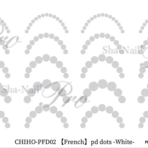 ■【French.S/CHiHO先生コラボ】pd dots White/pdドット ホワイト【お取り寄せ】【ネコポス】