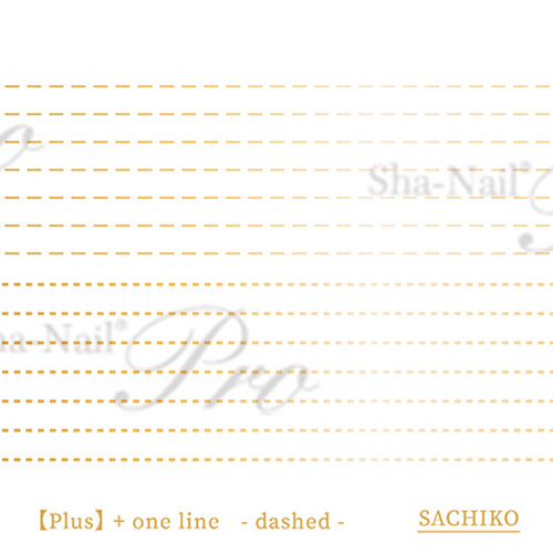 ♪■【plus/SACHIKO先生コラボ】+one line dashed-Gold-/プラスワンライン ダッシュド ゴールド【ネコポス】