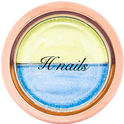 ■【Hanakoプロデュース】Uranus Twins Compact No.1 ピンクグリーン×パープル(チップ付き)【ネコポス】