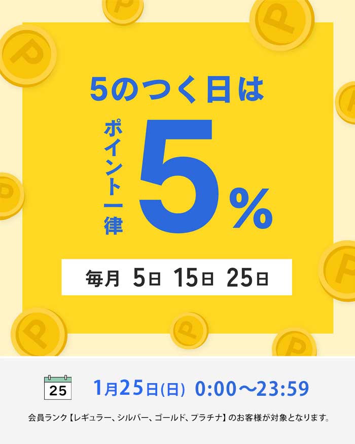 1/25　5の付く日