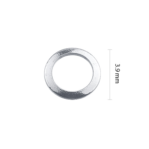 ■[OUTLET]スタッズドーナツ3.9mm シルバー(50個)【ネコポス】