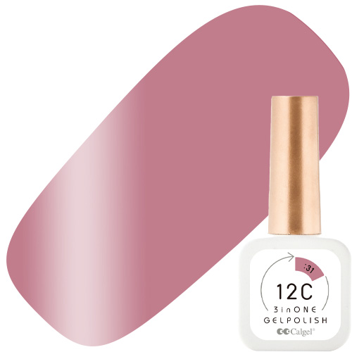 カルジェル 12C ノンワイプ スリーインワン ジェルポリッシュ8ml 31 ピンクサンドミニッツ ツチノエ