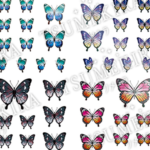 [NEW]【noble】【Elinaプロデュース1】 Metallic butterfly2/メタリックバタフライ2(ジェル専用)【ネコポス】