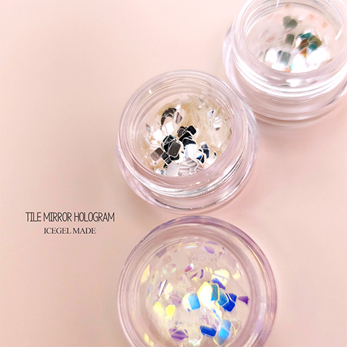[ネイルNEW]タイルミラーホログラム3色セット[数量限定]【ネコポス】