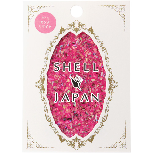 ■[OUTLET]【モザイクモデル】シェルシール ピンクモザイク【ネコポス】