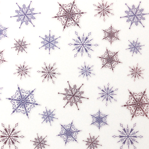 ■[OUTLET]雪の結晶2 カラー【ネコポス】